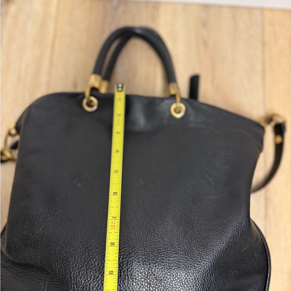 Marc by Marc Jacobs Too Hot Black Pebbled Leather Satchel Crossbody Bag - Picture 9 of 15